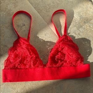 Red Lace Bralette